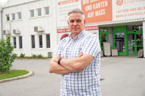 Gerhard Stampfer von der E&B KANTTEILE GmbH